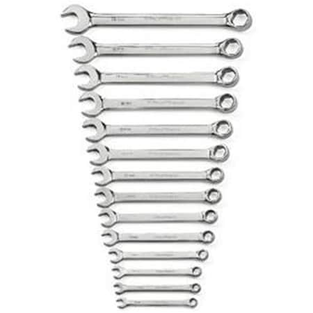 GearWrench 81925 14 Pc. Full Polish Combination Non-Ratcheting Wrench Set;6-19 Mm. Metric
